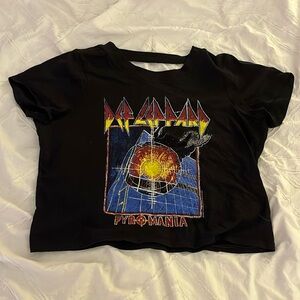 Def Leppard Crop Top